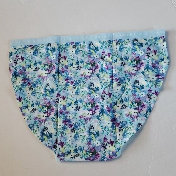 Victoria's Secret Panties Underwear Undies High Legged Briefs Blue Women's Large - Picture 2 of 6